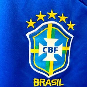 Brazil national 2022/23 Away Jersey Nike Size M Blue Green Soccer jersey Rare